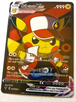 Ash Pikachu Cosplay Pokemon Custom Fan Made Art Card - Image 1