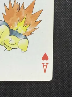 Pokemon Cyndaquil Ace of Hearts 155 Silver Deck Lugia Playing Card Poker - Image 4