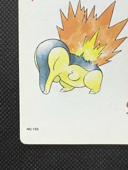 Pokemon Cyndaquil Ace of Hearts 155 Silver Deck Lugia Playing Card Poker - Image 5
