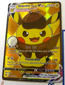 Detective Pikachu Cosplay Pokemon Custom Fan Made Art Card - Image 1