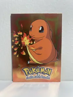 1999 Topps Pokemon Card #E4 Vintage Holo Foil Charmander Stage 1 - Image 1