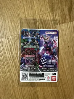 Gundam Card Game EX Base World Tour 2025 GQuuuuuux Promo, English IN HAND USA. - Image 2