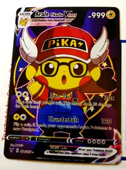 Arale Pikachu Cosplay Pokemon Custom Fan Made Art Card - Image 1