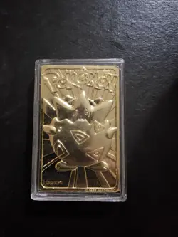Vintage Pokemon 1999 TOGEPI Burger King Promo 23k Gold Plated Trading Card - LP - Image 2