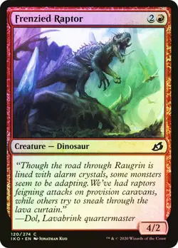 FRENZIED RAPTOR #120 MTG MAGIC DINOSAUR FOIL O252 - Image 1