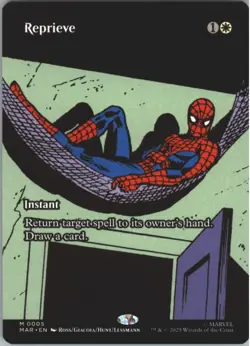 Reprieve Borderless 0005 Marvel’s Spider-Man Magic The Gathering MTG MAR EN - Image 1