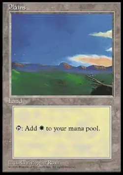Plains C - Medium Play MTG Ice Age - Image 1