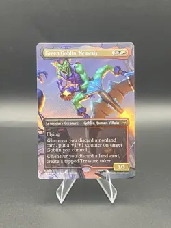 MTG Green Goblin, Nemesis (Borderless Foil) Marvel's Spider-Man 23 NM - Image 1