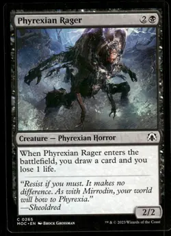 1x Phyrexian Rager - Commander: March of the Machine - NM - MTG - Image 1