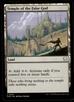 1x Temple of the False God - Commander: March of the Machine - NM - MTG - Image 1