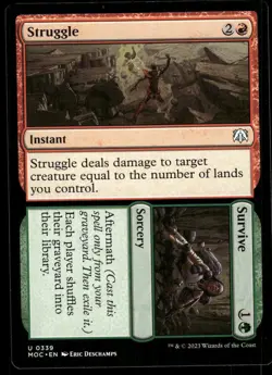 1x Struggle // Survive - Commander: March of the Machine - NM - MTG - Image 1
