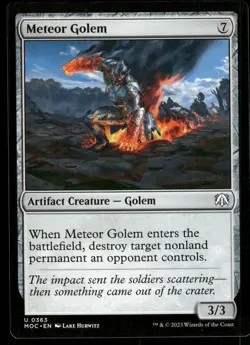 1x Meteor Golem - Commander: March of the Machine - NM - MTG - Image 1