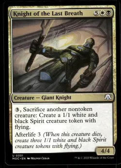 1x Knight of the Last Breath - Commander: March of the Machine - NM - MTG - Image 1