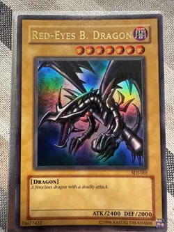 Yugioh Red-Eyes B. Dragon SDJ-001 1996 (Details in Listing) - Image 1