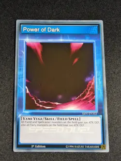Yugioh - Power of Dark SS01-ENAS1 1st Edition Common NM - Image 1