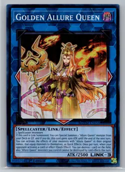 Yugioh! Golden Allure Queen - MZTM-EN058 - Super Rare - 1st Edition Near Mint - Image 1