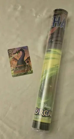 Disney Lorcana Fabled Store Championship Promo Card And Mat - Image 1