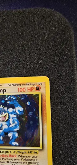 1999 Pokemon TCG 1st Edition Cosmos Holo Rare Card Machamp 8/102 - Image 4