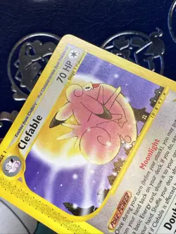 Clefable 41/165 LP Non Holo Rare Full Moon Art Expedition Base Set Pokemon Card - Image 3