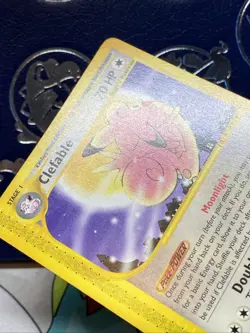 Clefable 41/165 LP Non Holo Rare Full Moon Art Expedition Base Set Pokemon Card - Image 4