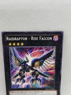 YuGiOh Raidraptor - Rise Falcon SECE-EN055 1st Edition Common XYZ Dark Card NM - Image 2