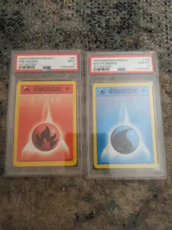 Pokemon French 1st Edition Base Set Energy Cards - Image 1