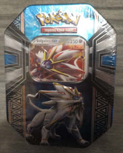 NEW Pokemon Cards TCG - Legendary Power: Solgaleo GX Tin - Sealed New - Image 1