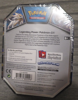 NEW Pokemon Cards TCG - Legendary Power: Solgaleo GX Tin - Sealed New - Image 2