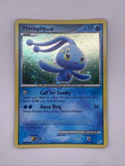 Manaphy DP Trainer Kit Manaphy 4/12 Holo Pokemon Card - Image 1