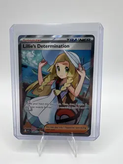 Lillie's Determination SAR 169/132 Pokemon Card Mega Evolution Full Art Trainer - Image 1