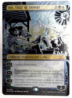 MTG English Oko, Thief of Crowns (Textured Foil) NM Foil - Image 1