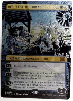 MTG English Oko, Thief of Crowns (Textured Foil) NM Foil - Image 2