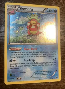 Slowking 21/122 Pokemon TCG Holo Pokemon Card XY Breakpoint Rare - Image 2