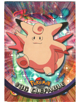 Clefable #36 Topps 1999 Series 1 Black Logo Label 2nd Print Pokemon Card - Image 1