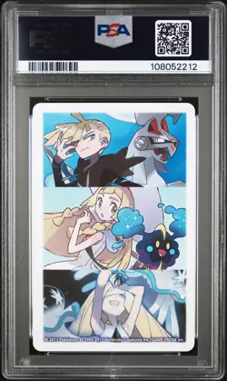 2017 POKEMON PLAYING CARDS LILLIE, GLADION & LUSAMINE JACK OF SPADES PSA 10 - Image 2