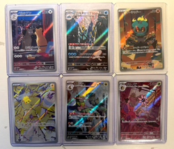 Pokemon TCG Japanese Art Rare AR lot (6Sleeved Cards) NM Persian Marshadow Mega - Image 1
