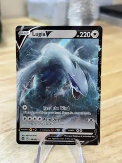 Pokemon Lugia v TCG Silver Tempest Holo Ultra Rare Card 138/195 Mint Condition - Image 1