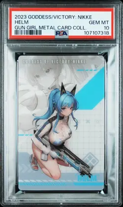 2023 GODDESS OF VICTORY: NIKKE GUN GIRL METAL CARD COLLECTION HELM PSA 10 - Image 1