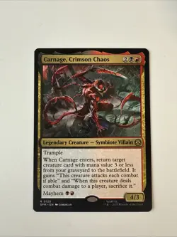 Carnage, Crimson Chaos #0125 MTG Marvel's Spider-Man Magic The Gathering - Image 1