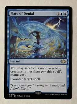 Magic The Gathering Modern Horizons 3 Flare Of Denial Rare #0062 - Image 1