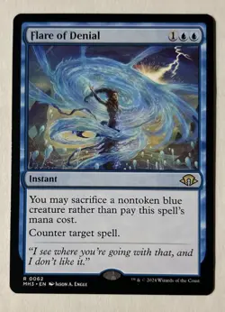 Magic The Gathering Modern Horizons 3 Flare Of Denial Rare #0062 - Image 2
