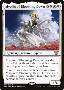 Myojin of Blooming Dawn Foil - Neon Dynasty Commander MTG-NM - Image 1