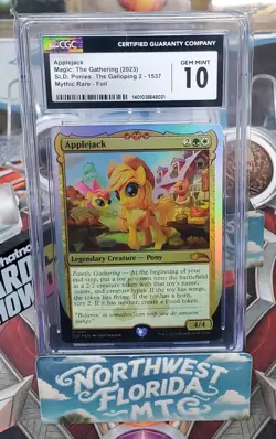 MTG - CGC 10 - SLD: Ponies: The Galloping 2 (2023) MLP - Applejack (Foil) - Image 1
