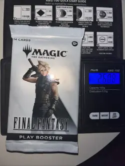 Heavy 26.08g Magic The Gathering Sealed Final Fantasy Booster Pack - Image 1
