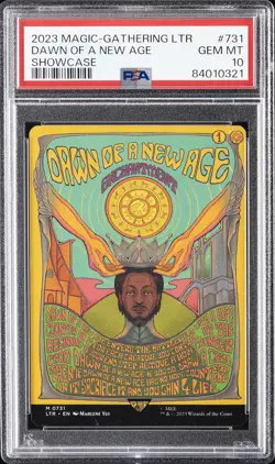 2023 MTG TALES OF MIDDLE-EARTH SHOWCASE #731 DAWN OF A NEW AGE PSA 10 - Image 1
