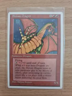 MTG Shivan Dragon - 5th Edition Magic the Gathering Rare NM - Image 1