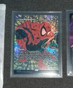 Arachnogenesis Foil Borderless 0031 Marvel’s Spider-Man Magic - Unplayed NM+ MTG - Image 1