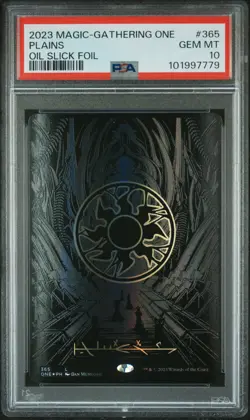 2023 MAGIC: THE GATHERING PHYREXIA: ALL WILL BE ONE OIL SLICK FOIL PLAINS PSA 10 - Image 1