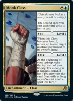 Monk Class - Foil - Adventures in the Forgotten Realms #228/281 MTG Magic The Ga - Image 1