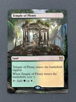 Temple of Plenty MTG Wilds of Eldraine Commander Hand Painted Full Altered Art v - Image 1
